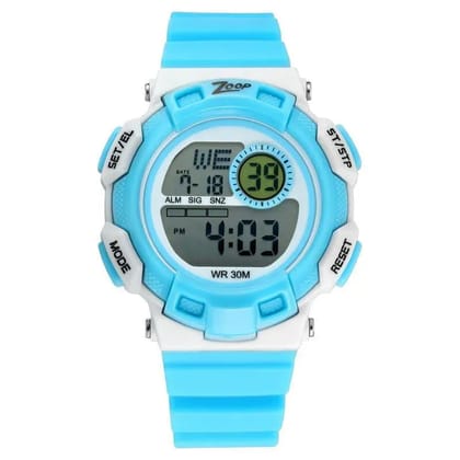 Titan Zoop Digital Dial PU Strap Watch for Kids Blue | NR16009PP04