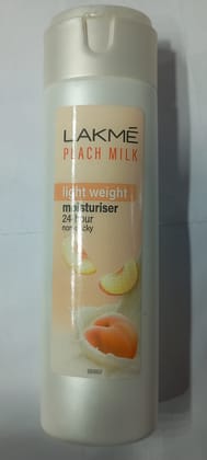 Lakme peach milk light weight moisturiser 24 hour non sticky 60 ml