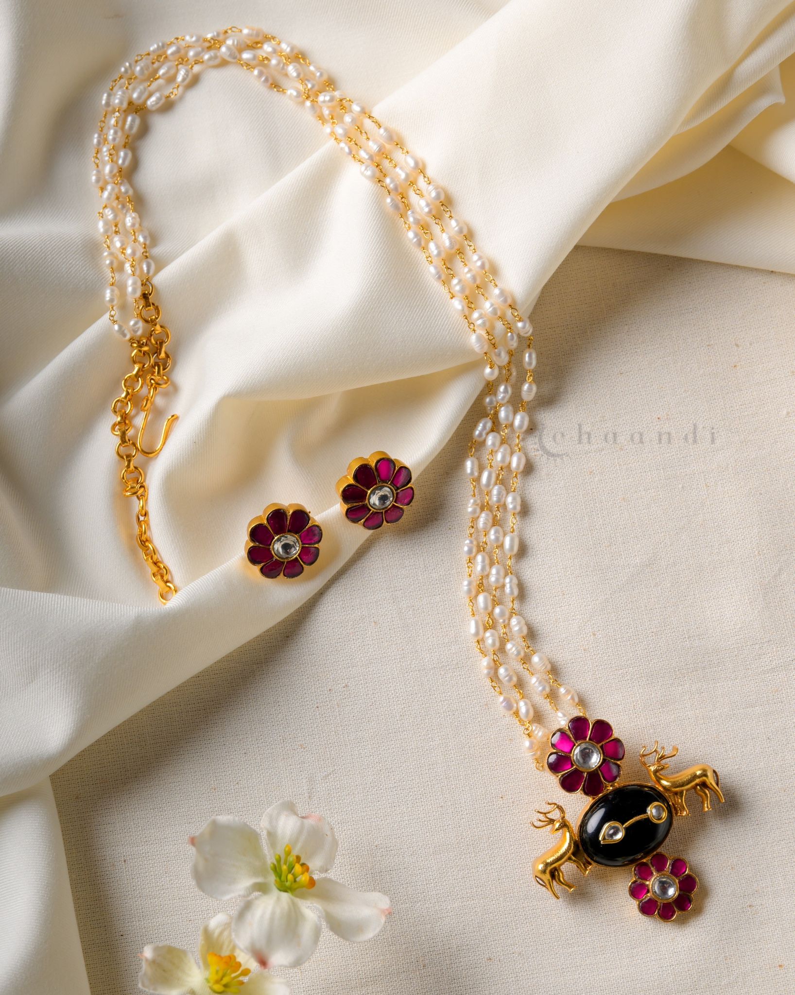 Gold Polish Silver Necklace CHN1543