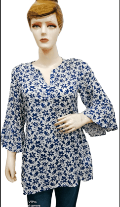 Rui blue and white floral print top Rui blue and white floral print top
