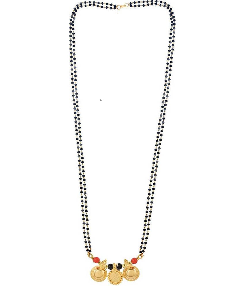 SHANKH-KRIVA - Golden Mangalsutra ( Pack of 1 )