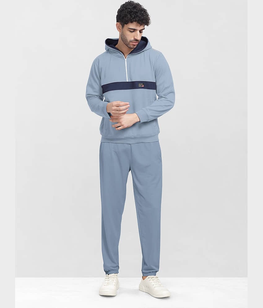 BULLMER Grey Cotton Blend Regular Fit Men's Tracksuit ( Pack of 1 )