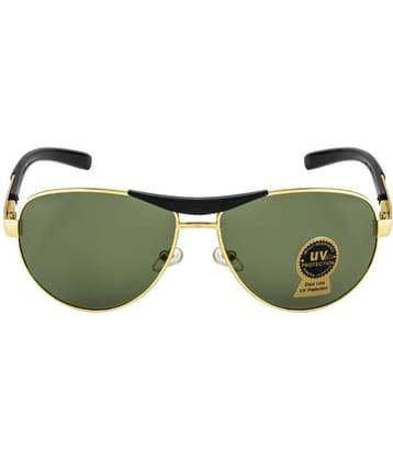 Fair-X - Gold Pilot Sunglasses ( Pack of 1 )