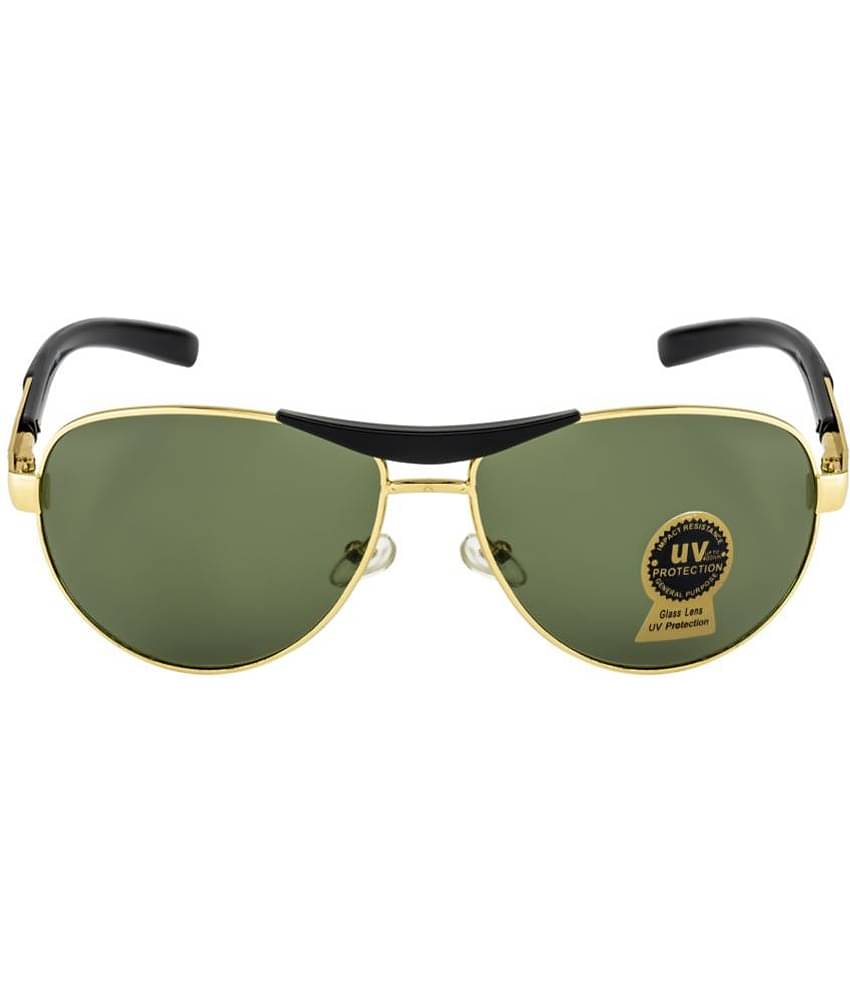 Fair-X - Gold Pilot Sunglasses ( Pack of 1 )