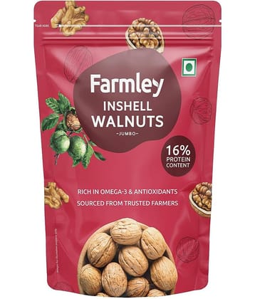 Farmley California Inshell Walnuts(Saboot Akhrot) 500g