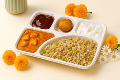 Grand Vrat Thali With Paneer Makhani