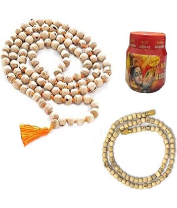 Spherulemuster - Wood Pooja Mala ( Pack of 3 )