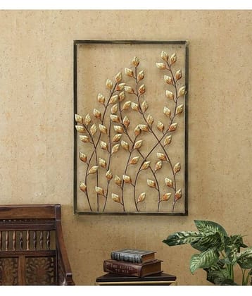 Iron Rectangular Decorative Plate Multi - Pack of 1