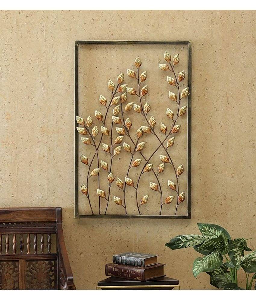 Iron Rectangular Decorative Plate Multi - Pack of 1