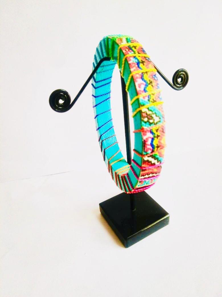 Color Melody - Catchy Teal Bangle