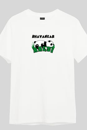 Bhayankar Aalsi - Unisex Half sleeve T-Shirt-XS / Radiant White