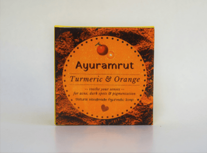 Ayuramrut Turmeric and Orange Natural Handmade Ayurvedic Soap