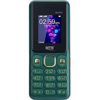 MTR M2300 (Dual Sim, 1.77 Inch Display 3000 mAh Battery, Green)