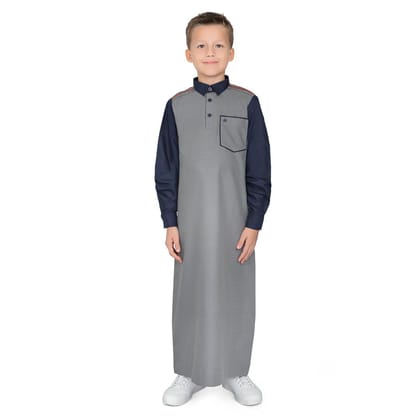 Aspero Grey Thobe for Kid-1