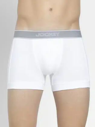 Jockey Men's Super Combed Cotton Rib Solid Trunk with Stay Fresh Properties (Pack of 2)  #1015