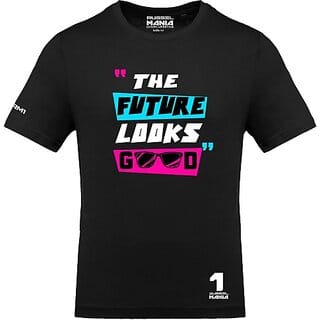 FastB Men Printed Round Neck Black T-Shirt