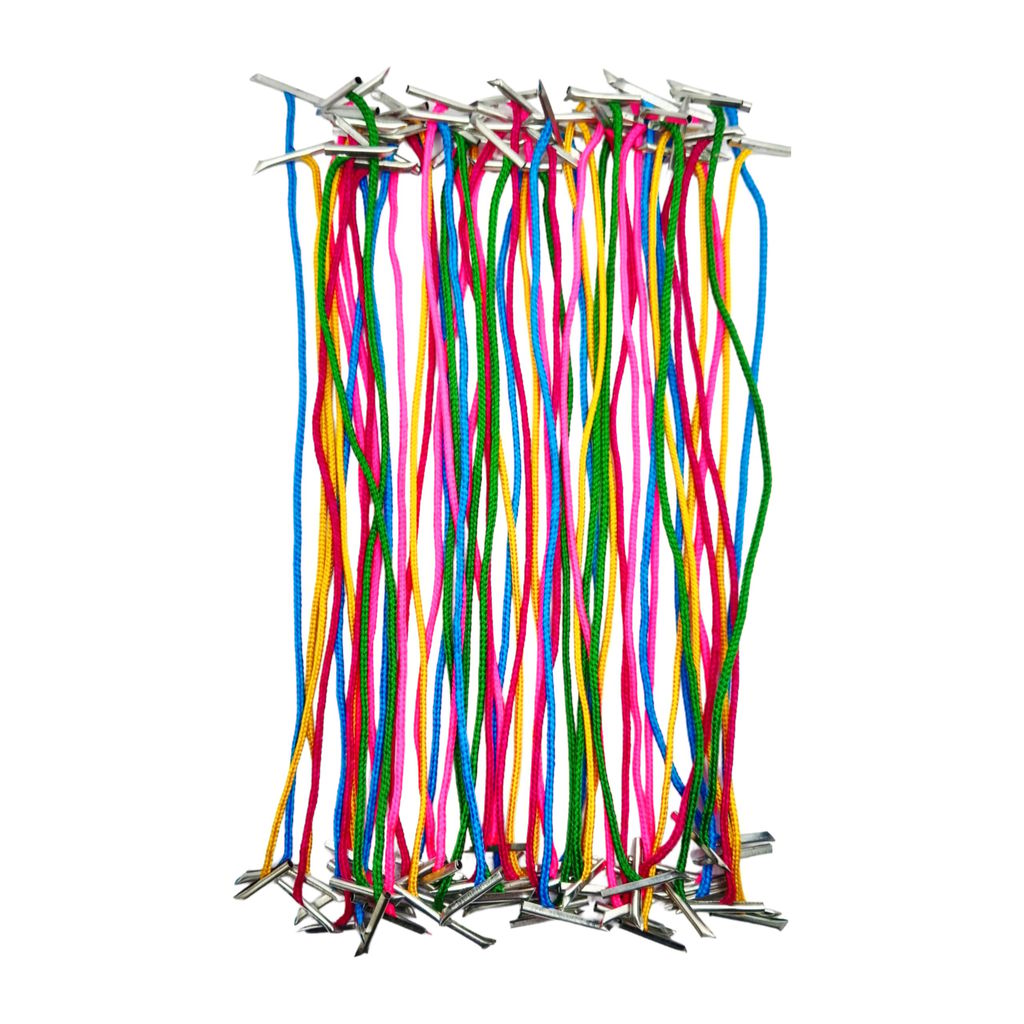 Multicolor Office File Tags - 8 Inches Long (Pack of 100) - Strong Treasury Paper with Thread � Ideal for Files, Exam Papers, Documents - Medium/Standared Size - Stationery | Buy online on ZillyBuy