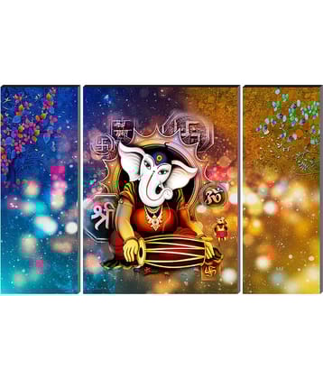 Saf Lord Ganesh ji Religious wall hanging MDF Painting