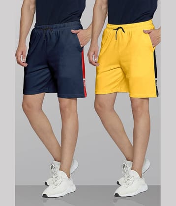 Ardeur Multi Cotton Blend Men's Shorts ( Pack of 2 )