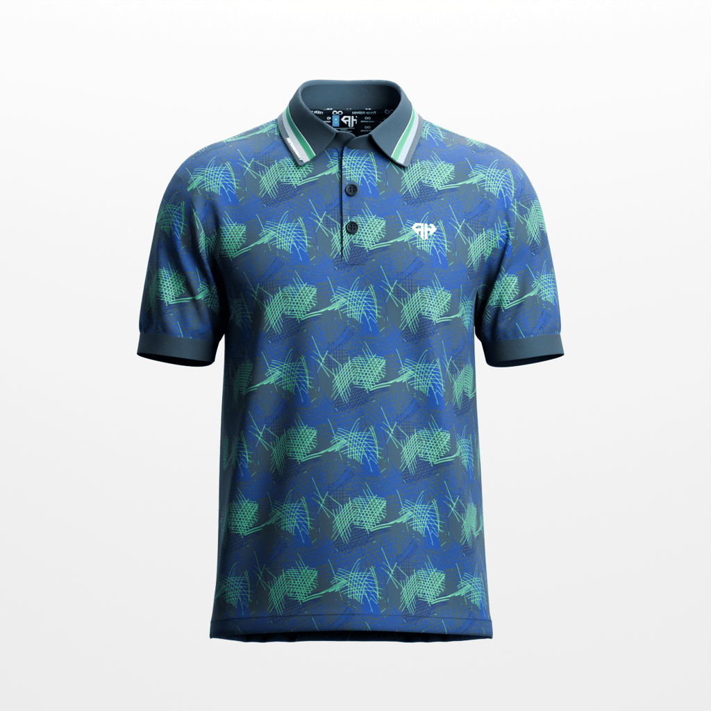 AH Blue Green Speed Classic Polo
