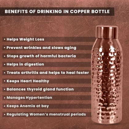 Giftana Copper Water Bottle 750ml