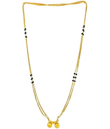 JIPPA - Golden Mangalsutra ( Pack of 1 )