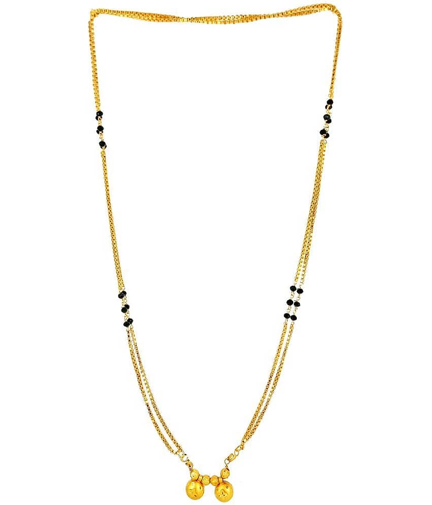 JIPPA - Golden Mangalsutra ( Pack of 1 )