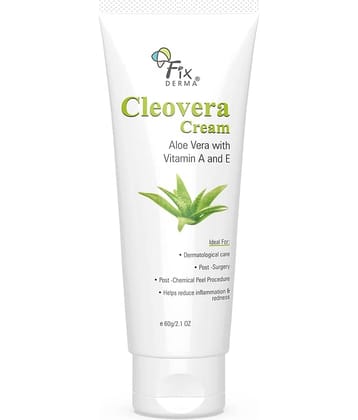 Fixderma Cleovera Skin moisturizer with Aloe vera reduces inflammation & redness 60g, (Pack of 1)