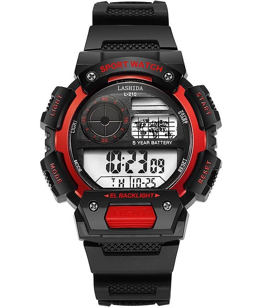 Trex Black Silicon Digital Men's Watch