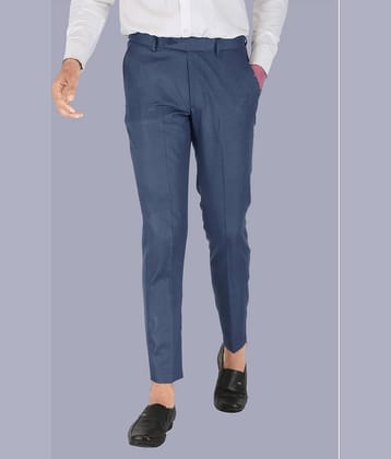 CLARE&CLARA Blue Slim Formal Trouser ( Pack of 1 )