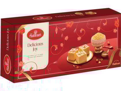 Haldiram's Delicious Joy Gift Hamper - Includes 200g of Moong Dal  Paired with the classic Soan Papdi 250 g