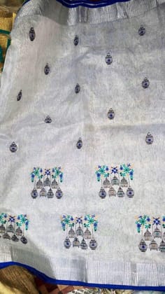 LINEN DIGITAL PRINTED SAREE 1410