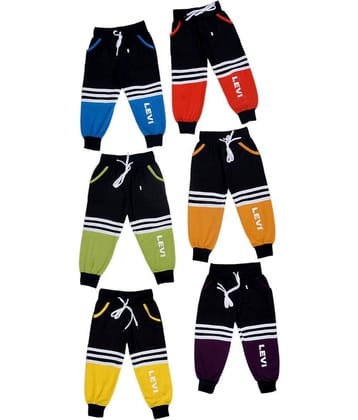 DIAMOND EXPORTER Pack of 6 Boys Cotton Blend Trackpant ( Multi Color )