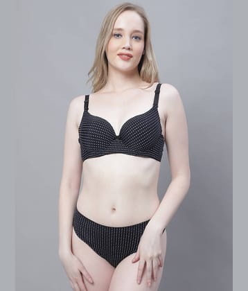 PrettyCat Polyester Women's Bra & Panty Set ( Red )