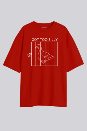 GO TOO SILLY - Oversized T-Shirt-XS