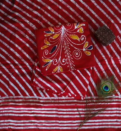 Handcrafted Cotton Batik Print 3-Piece Suit Set