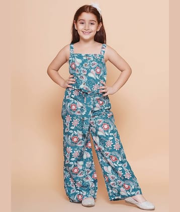 Arshia Fashions Pack of 1 Girls Crepe Top With Palazzo ( Multicolor )