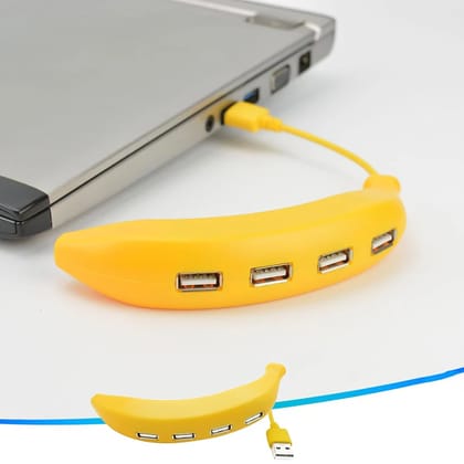 Banana Shape 4 Port USB Hub | 2.0 Hub USB Splitter Banana Shape 4 Port USB Hub | 2.0 Hub USB Splitter