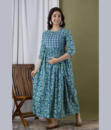 Nevisha Style Multi Color Cotton Maternity Kurta