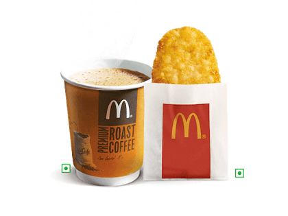 Hash brown with Beverage