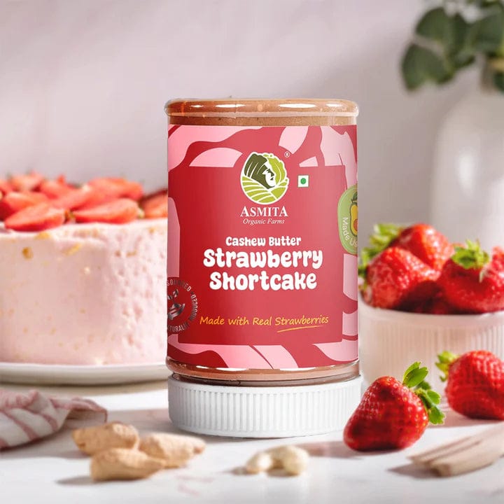 Cashew Butter: Strawberry Shortcake-250 gm