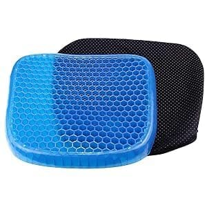 Sohansh Gel Soft Seat Cushion Sitter Soft Breathable Honeycomb Cushion Memory Seat Pillow Flex Pillow Back Support Sit On an Egg Essential Accessory for Relieve Sedentary Fatigue Sciatica