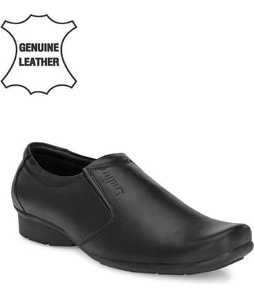 John Karsun -  Black Men's Slip On Formal Shoes