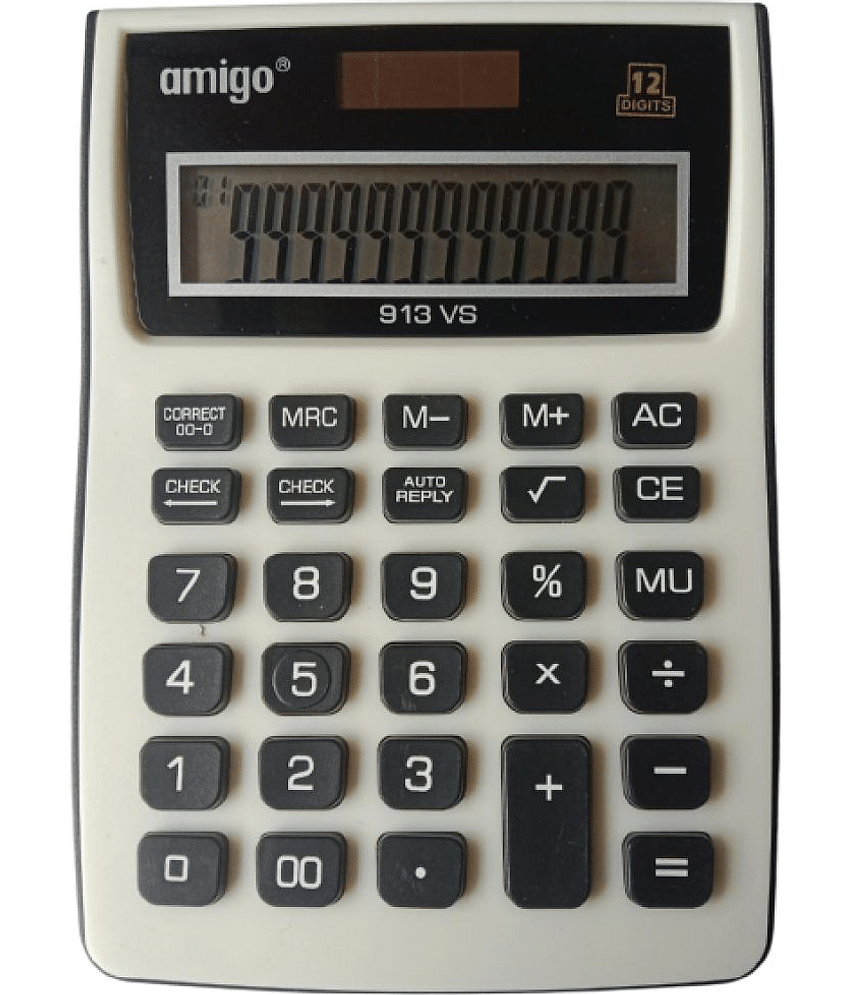 2603 F FLIPCLIPS- 1PC 913VS CALCULATOR 120 Steps Check & Correct 12 Digit Premium Desktop Calculator( PACK OF 1)