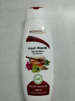 Patanjali kesh kanti silk and shine hair shampoo 