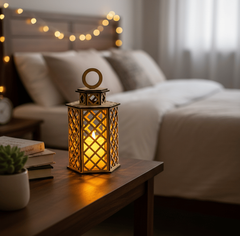 Dbeautify's MDF Hexagonal Lattice Lantern
