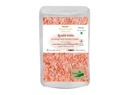 Rajamudi Organics Purest Himalayan Rock Salt Crystals - 500 Gram