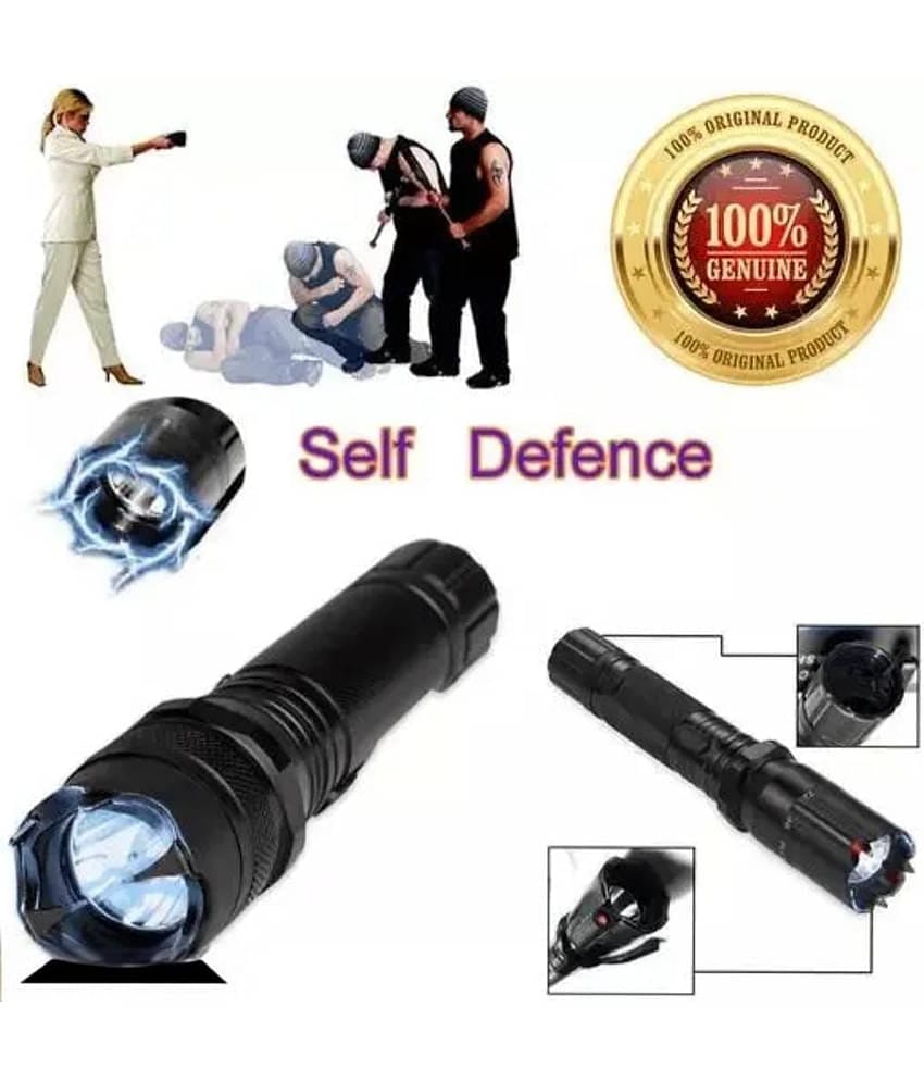 GMPex Electric Shock Current Taser Torch for Safety - 20W Rechargeable Flashlight Torch ( Pack of 1 )