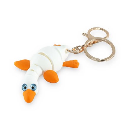 Farm Buddies 3D Printed Keychains – Articulated Animal Toys, Pocket-Friendly Keyrings, Stress Relief Desk Toys for Kids & Adults, Collectible Accessories (Hansa – The Goose, Medium)