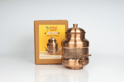 Lacquer Coated Copper Matka 1 Piece Each